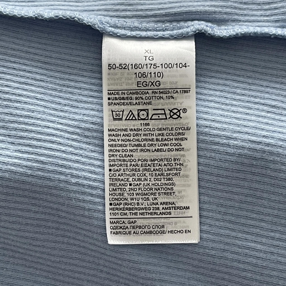 Blue GAP Women's Ribbed Forever Favorite Racerback Cami - Picture 6 of 6